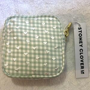 NWT Stoney Clover Lane Sweet Summer Set;  Seersucker Mini Pouch in Lush Heart